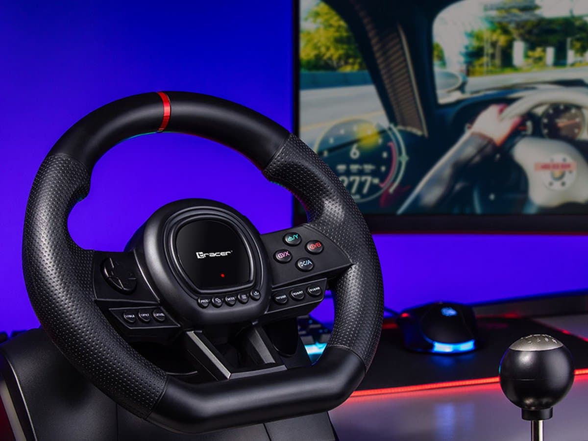 Tracer Gaming Stuurwiel - 6 in 1 Stuur - Pedalen en Versnellingspook - PC/PS4/PS3/Xbox One/Switch thumbnail 8
