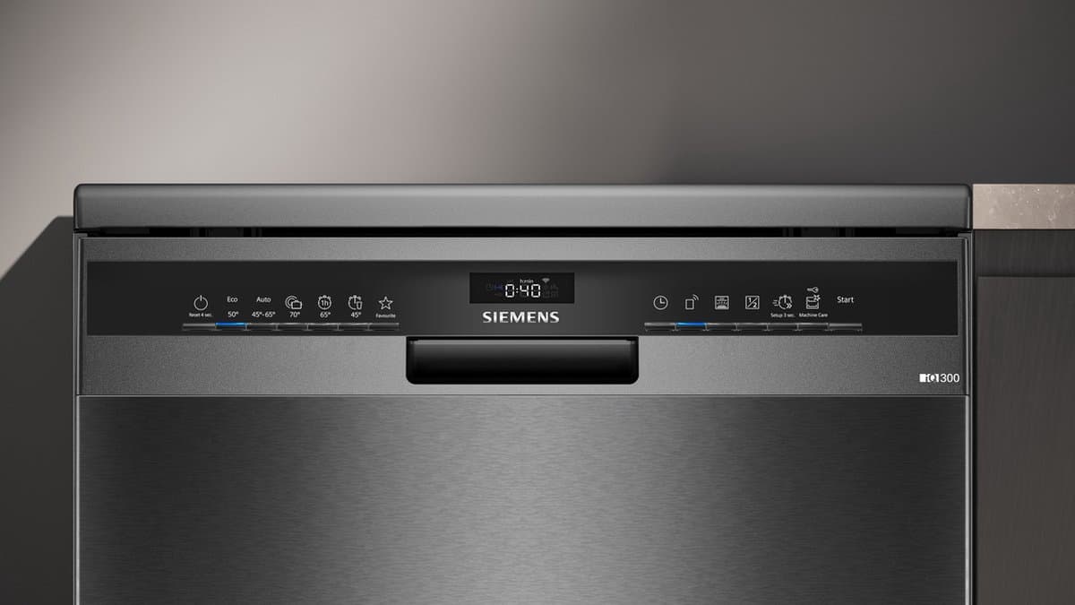 Siemens SN23EC03ME - iQ300 - Vrijstaande Vaatwasser - Zwart - Home Connect - varioSpeed Plus je vaat tot wel drie keer zo snel schoon - Intelligent autoOpen dry: snel en energiezuinig thumbnail 7