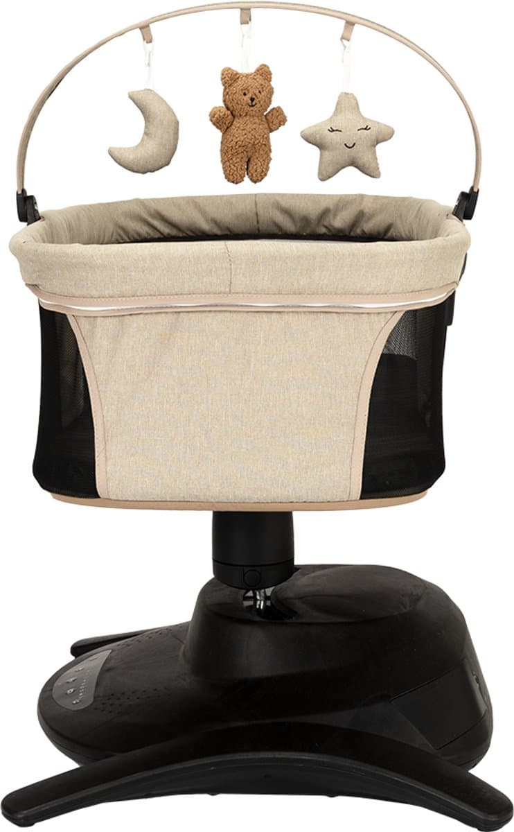 Novi at Home Stardust 2-in-1 Babyswing en Wieg - 12 melodieën en 2 natuurgeluiden - Sand Melange - tot 9 kg thumbnail 7