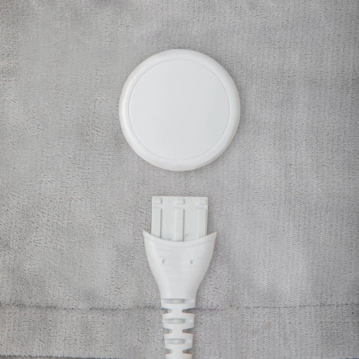 Inventum HB185G elektrische verwarmde bovendeken 180x130 cm - Eenpersoons - 4 warmtestanden - Uitwasbaar - Automatische uitschakeling - Fleece - Lichtgrijs thumbnail 3