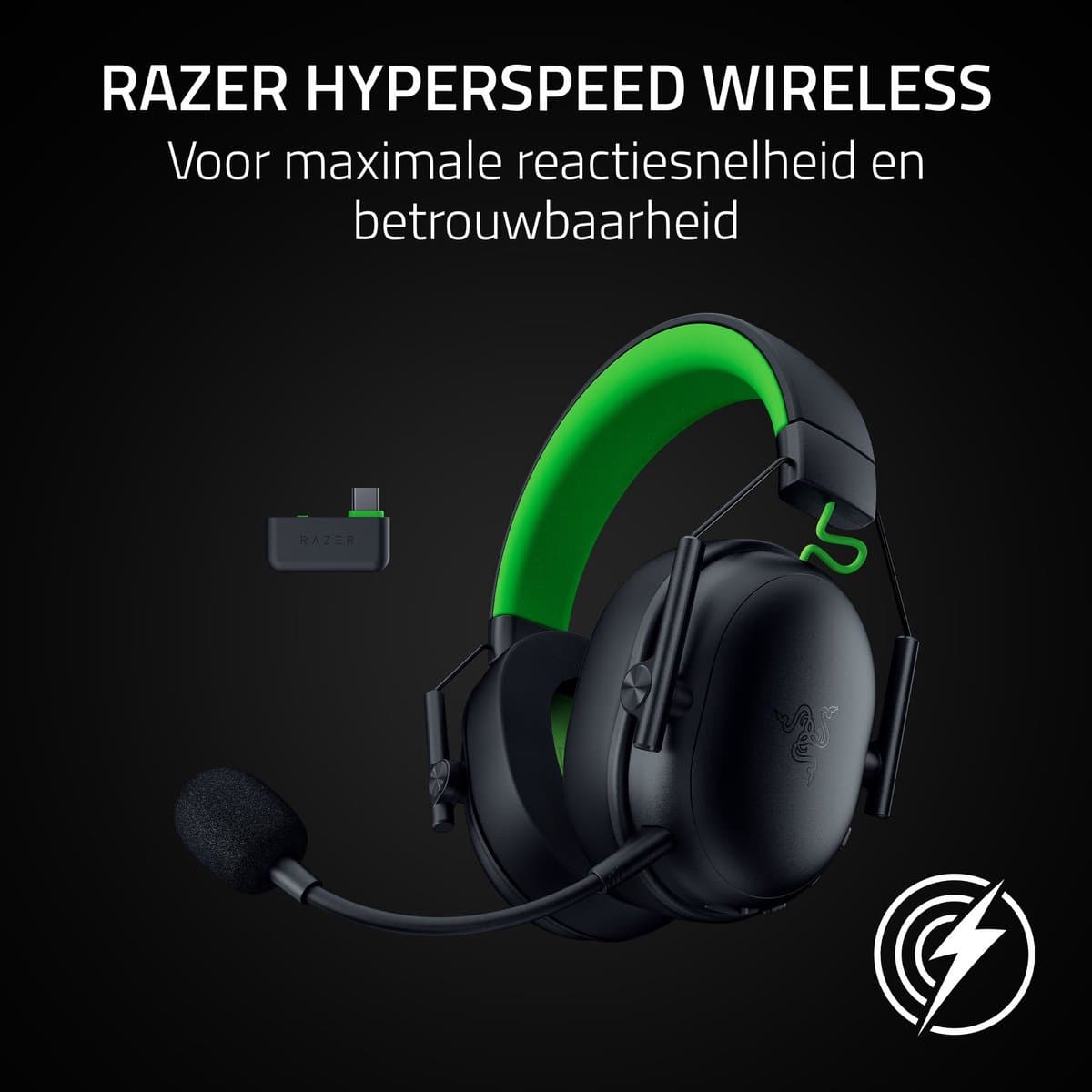 Razer BlackShark V3 X Hyperspeed - Draadloze Gaming Headset - 7.1 Surround - Bluetooth/Dongle - Xbox thumbnail 2