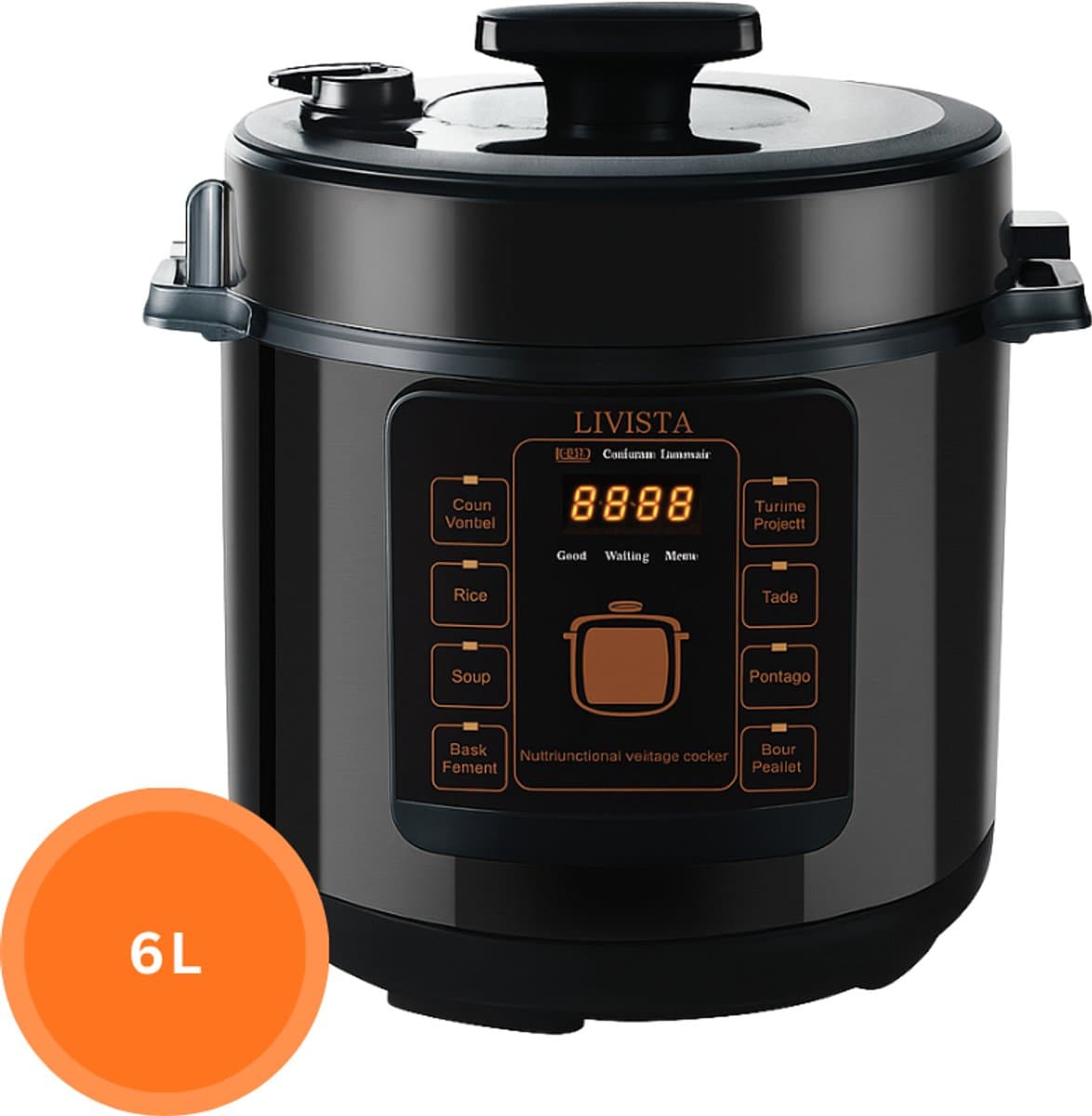 Livista 6L Multicooker: snelkoken, stomen en bakken in één thumbnail 4