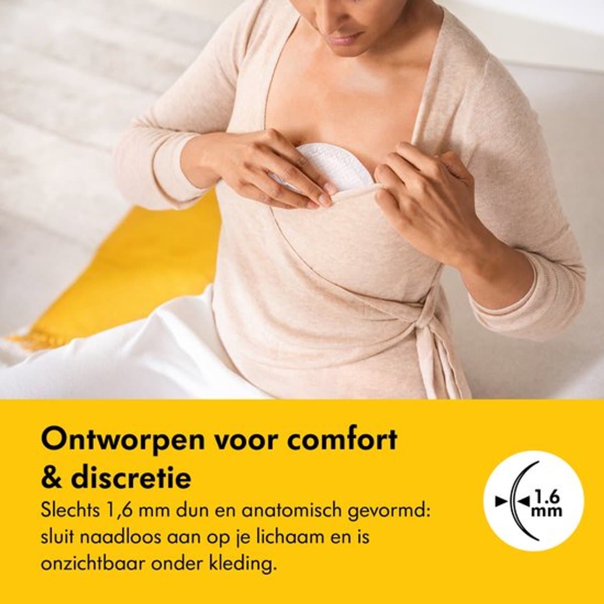 Medela Motion InBra dubbel + Ultra-ademende zoogkompressen 60 stuks - Voordeelverpakking thumbnail 6