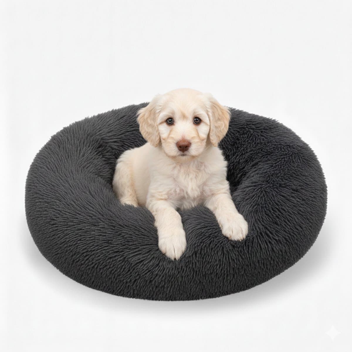 MeisterPets Donut Hondenmand 80 cm - Pluche, Antislip