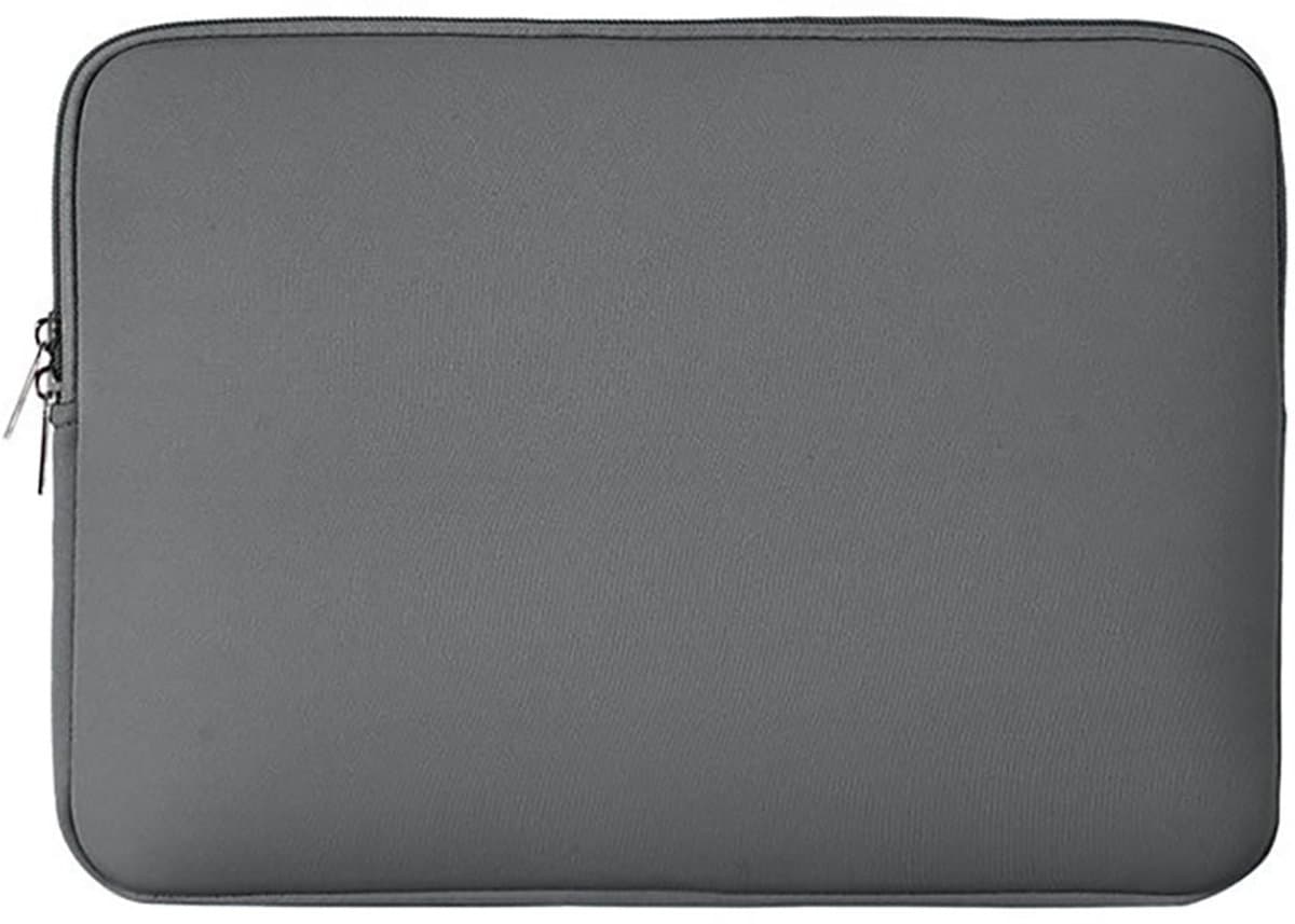 14 Inch Laptop Sleeve - Beschermende Tas voor Notebook, Chromebook en Tablet - Grijs, Waterdicht en Schokbestendig