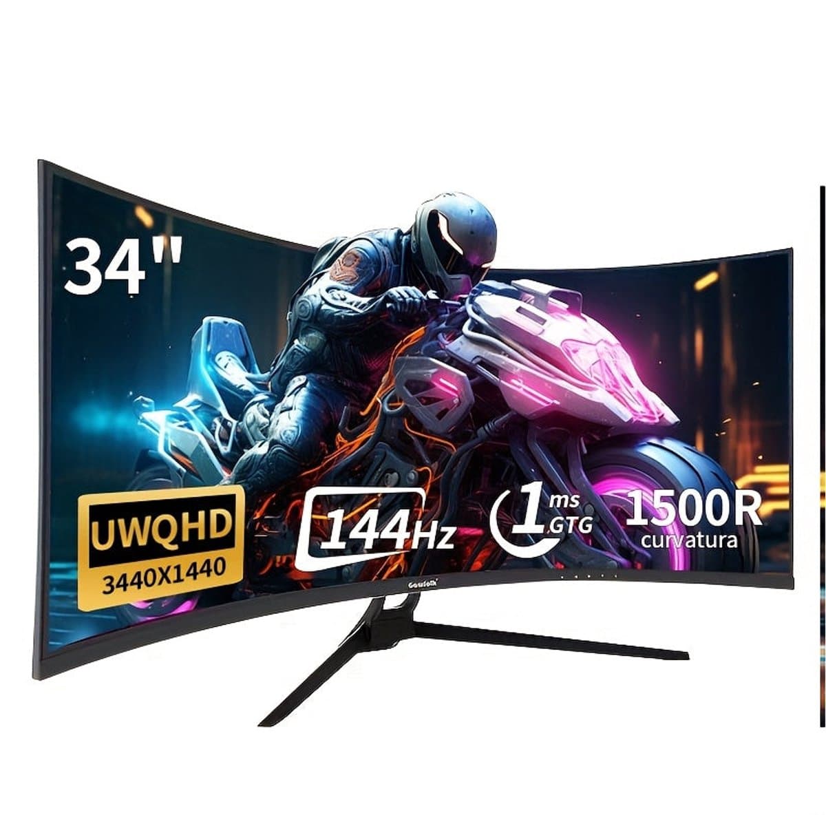 Curved Monitor – Gaming Monitor – UltraWide Monitor – PC Scherm – 34 Inch – QHD+ 3440x1440 Resolutie – 144Hz Verversingssnelheid – HDR 400 Nits