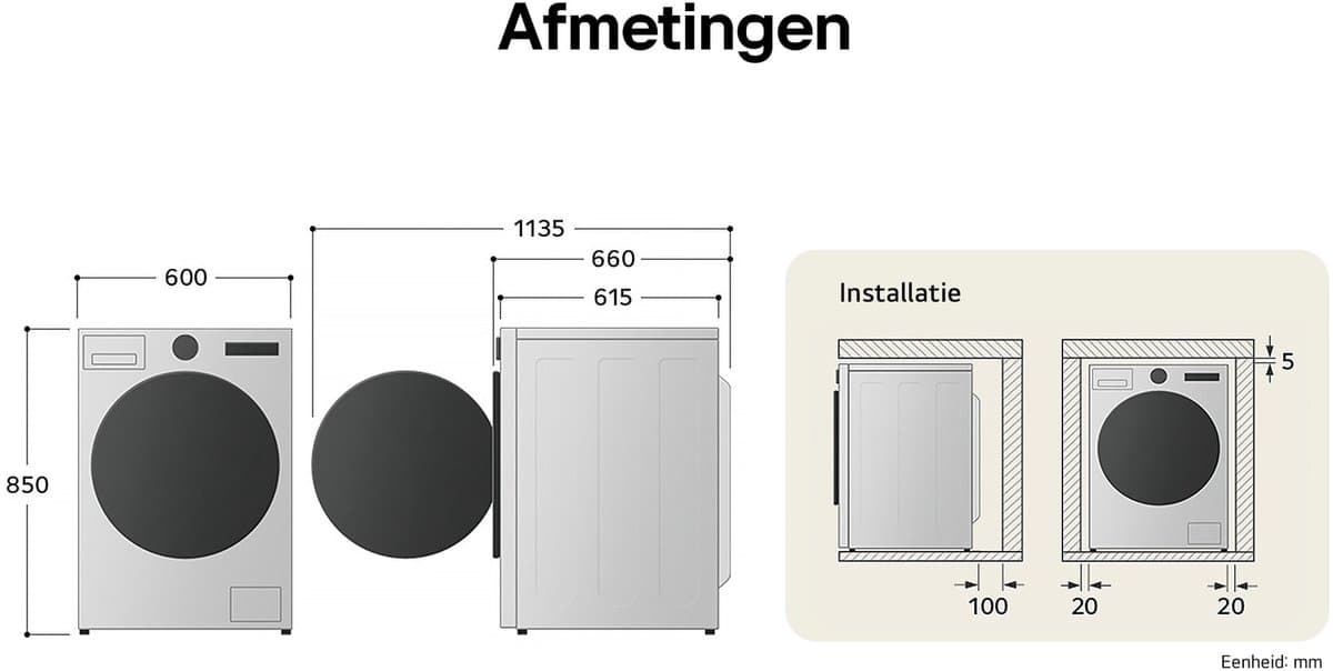 LG F4WR9513S2W: 13 kg wasmachine met AI DD en TurboWash 39 thumbnail 6