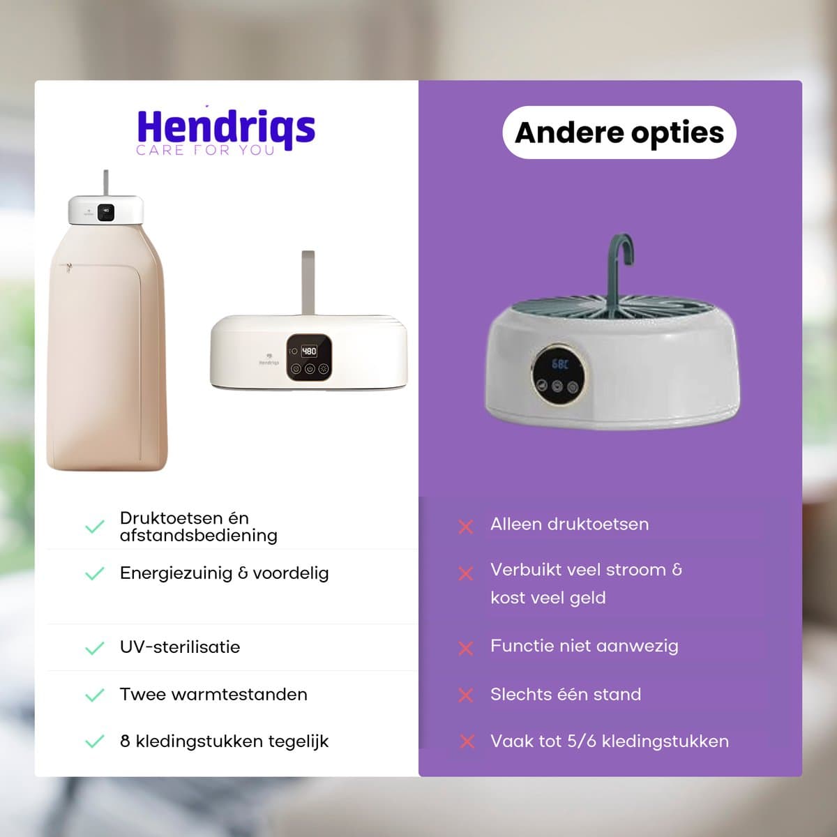 Hendriqs Mini Condensdroger 8kg thumbnail 3