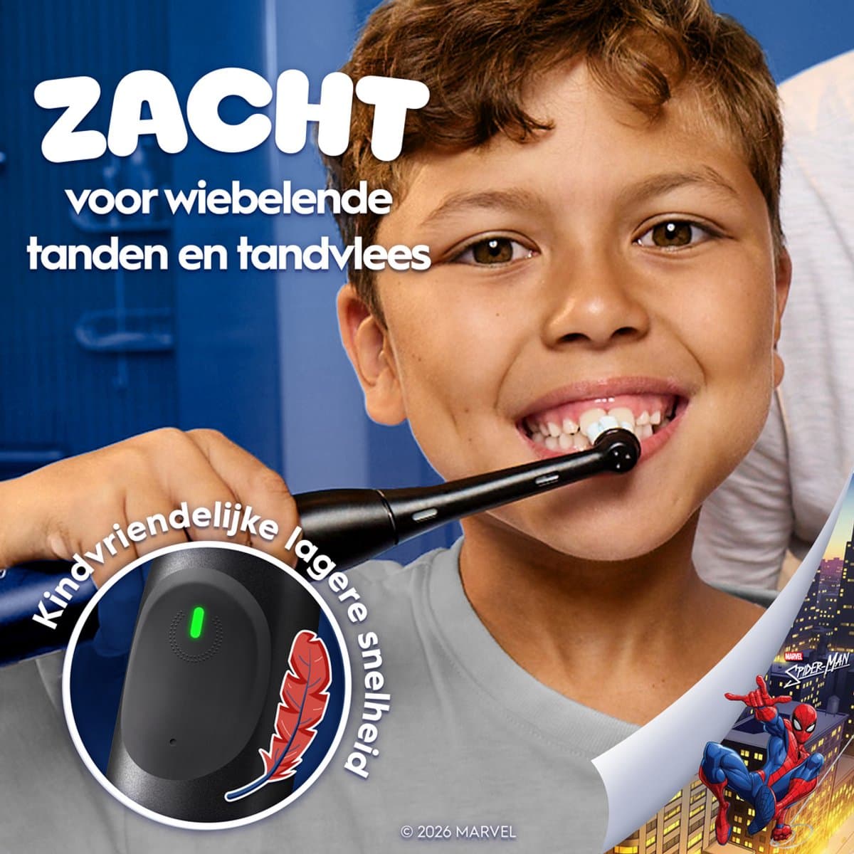 Oral-B iO Kids Marvel Spiderman elektrische tandenborstel - 1 opzetborstel thumbnail 5