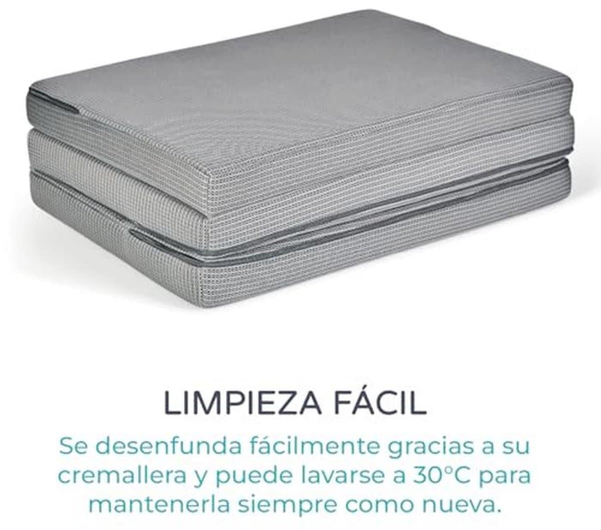Reiswieg Matras 120x60 cm | Opvouwbaar, Ademend en Antiallergisch | Inclusief Draagtas | Voor Baby's thumbnail 3