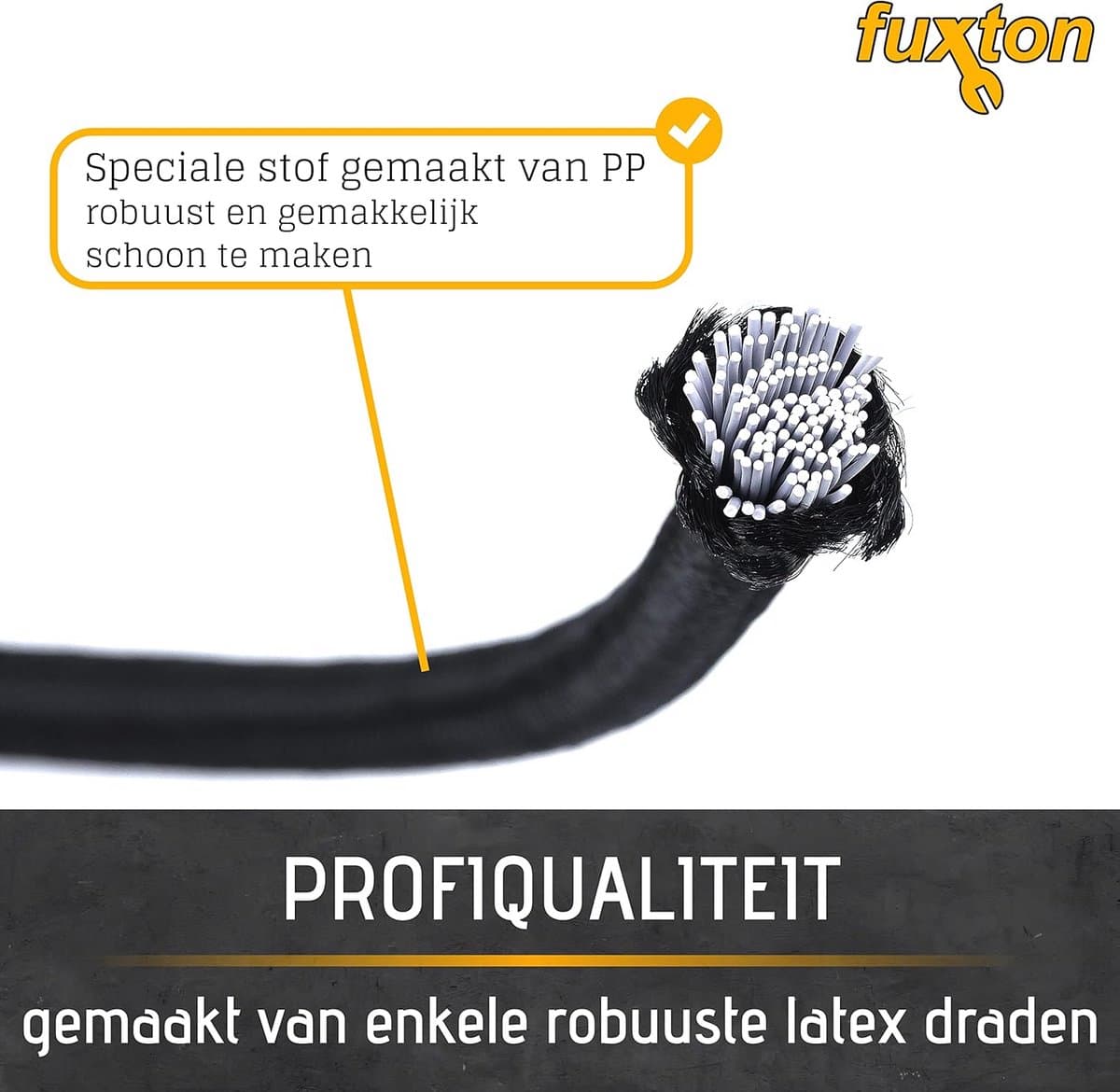 Set van 10 spanschroeven met dubbele haken - 30cm zwart voor dakdragers, fiets, auto en tent thumbnail 5