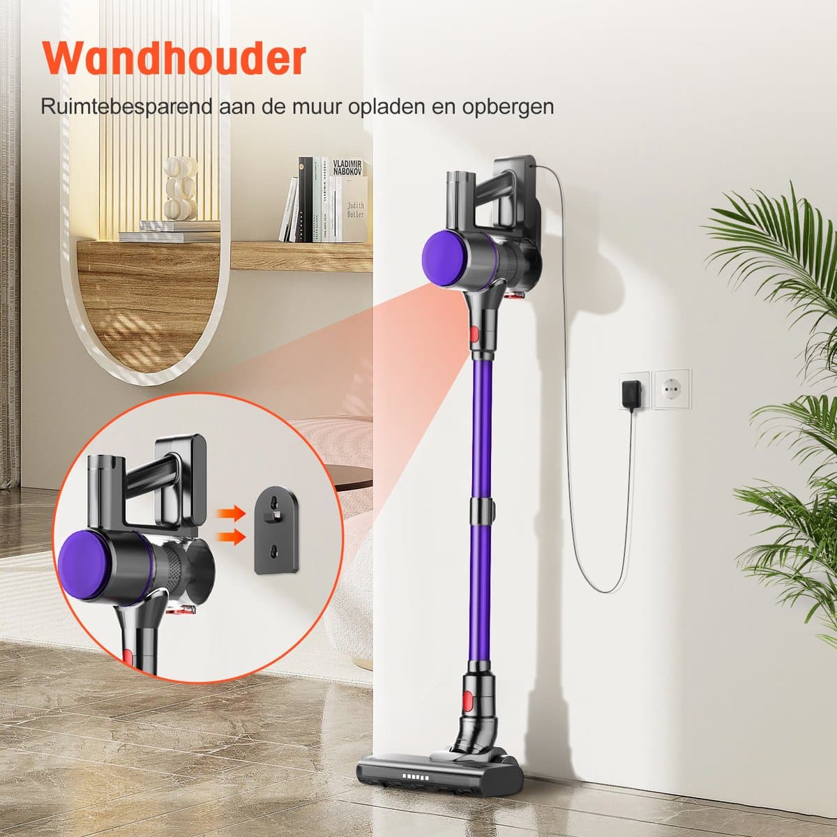 Elekiatech Steelstofzuiger 35000Pa – 50 min draadloos thumbnail 7