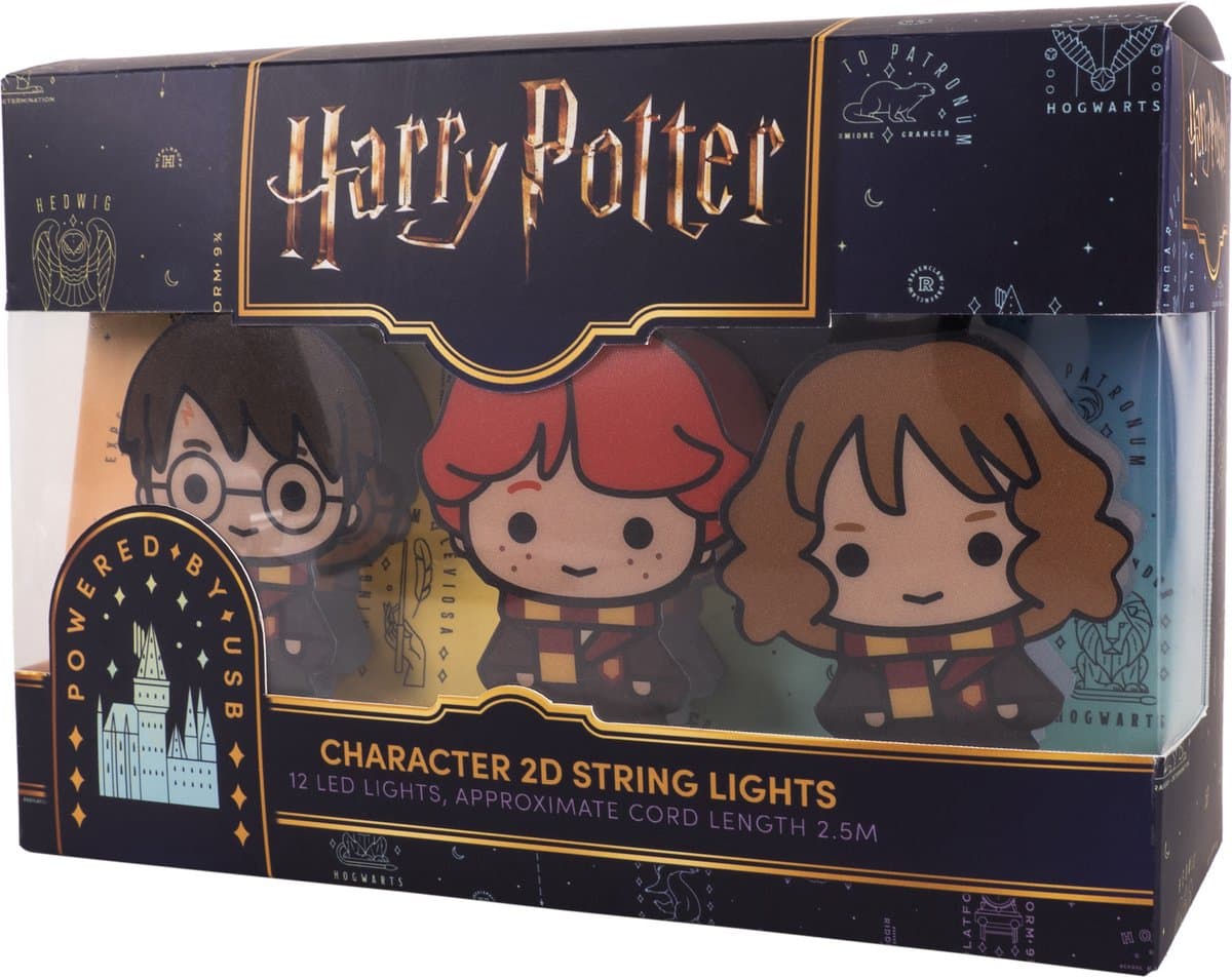 Harry Potter - lichtsnoer - met personages - 12 lampjes - 2,5 meter lang - USB-C thumbnail 6