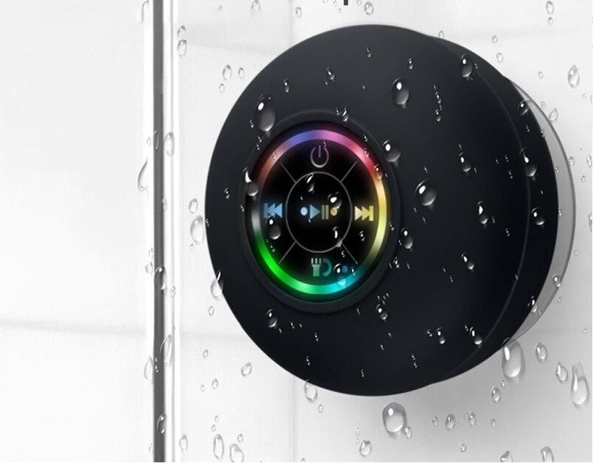 LED Bluetooth Douche Speaker - Waterdicht met Zuignap en USB thumbnail 3
