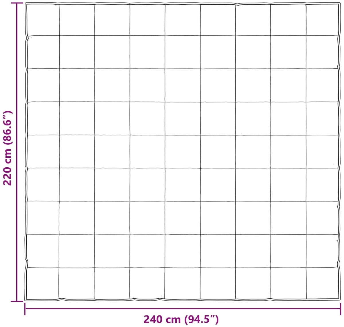 vidaXL - Winter - Duvet - Goud - 220 - x - 240 - cm - Satijn - en - Microfiber thumbnail 8