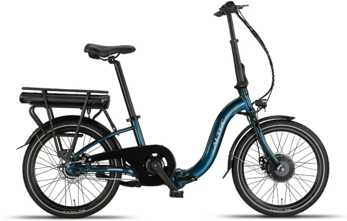 Altec Compact Elektrische Fiets - E-bike 20 Inch - Vouwfiets 39 cm - 7 Versnellingen - Hydraulische Schijfrem - 468 Wh Accu - Petrolblauw