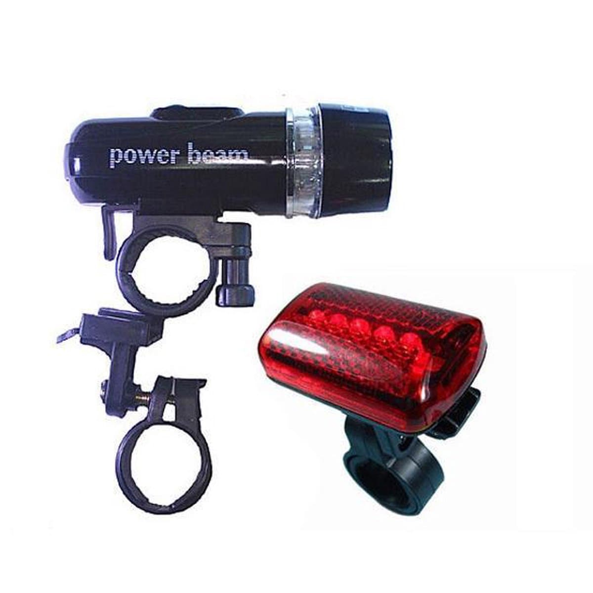 LED Fietslamp Set Koplamp & Achterlicht - Power Beam Voorlamp & Achterlamp thumbnail 2
