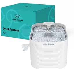 Productfoto van Jake and Jacky RVS Drinkfontein Kat 2,5L