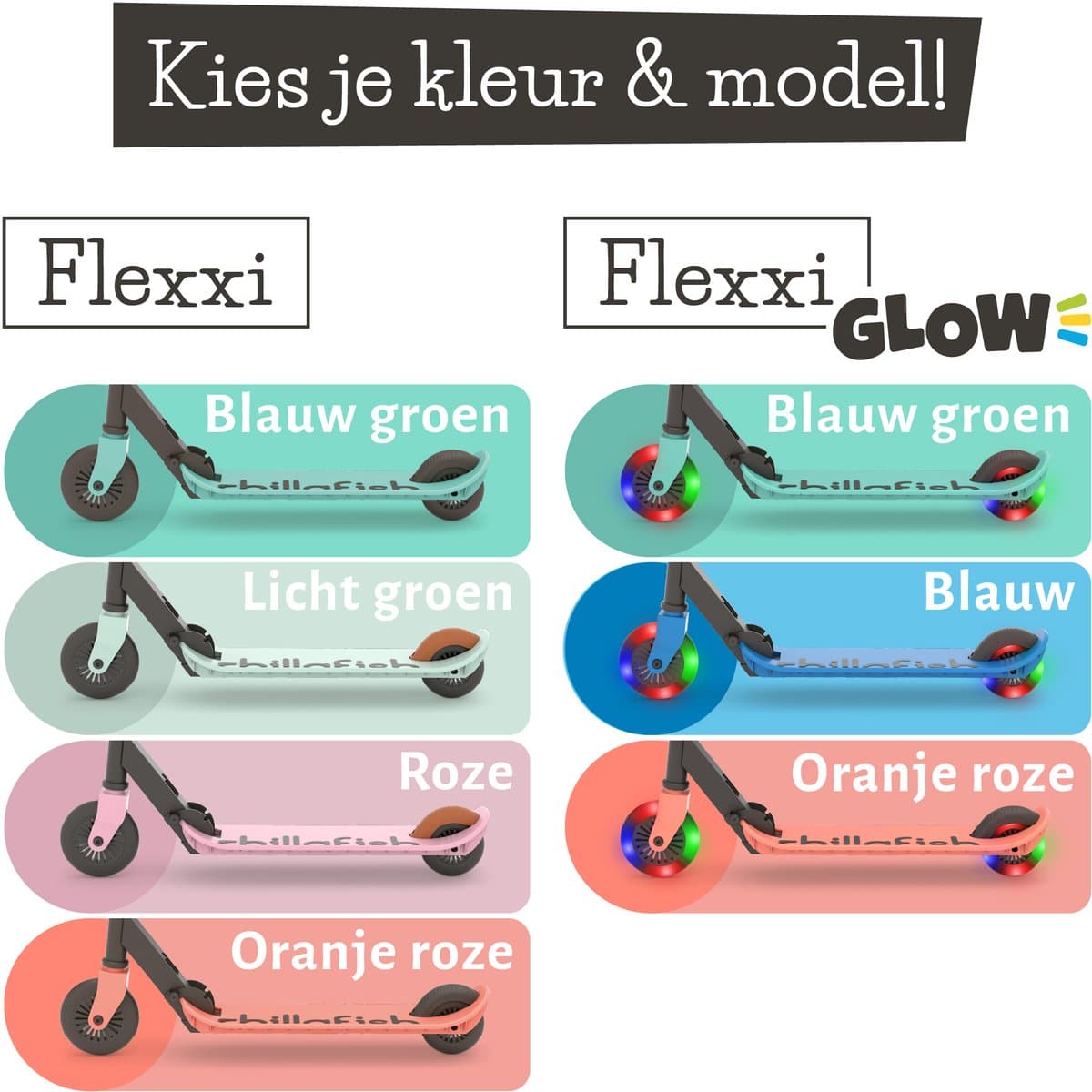 Chillafish Kinderstep jongen en meisje vanaf 5 jaar met voetrem - Oranje Roze - Step met verstelbaar stuur - Opvouwbaar en lichtgewicht met ABEC-5 wielen - Model Flexxi thumbnail 6