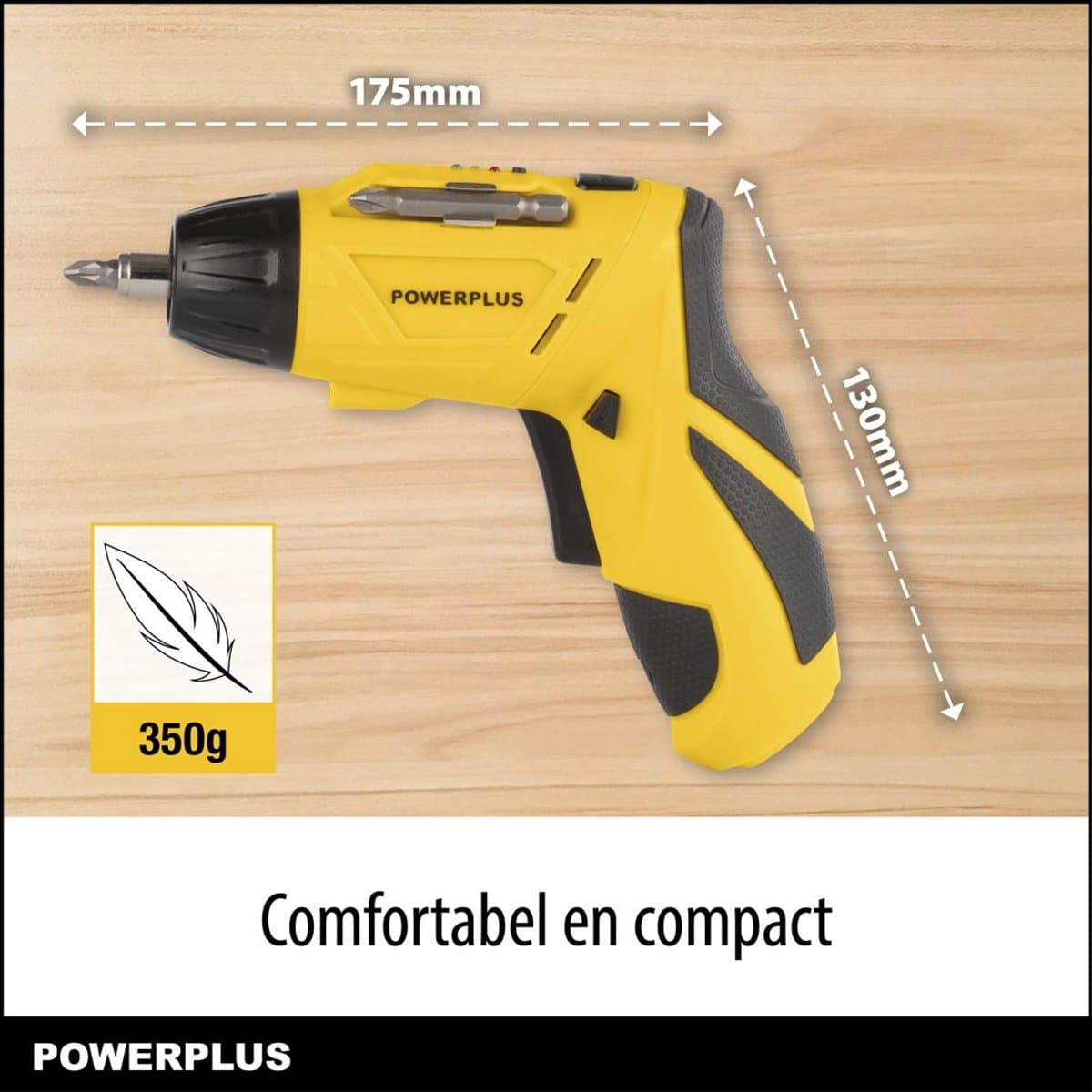 Powerplus Accu Schroevendraaier POWX00406 - Compact gereedschap voor kleine schroeven, 3,6 V spanning thumbnail 4