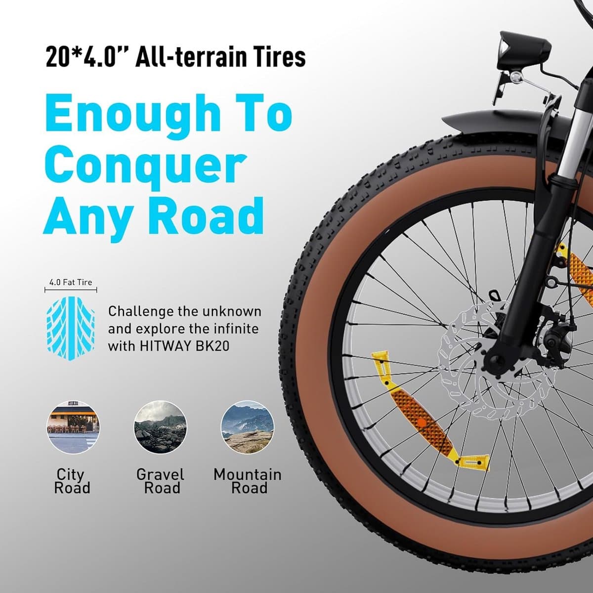 Hitway BK20 opvouwbare e-bike - 250W, bereik 35-90km thumbnail 3