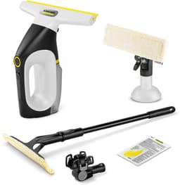 Productfoto van Kärcher Window Vac WV 3 Comfort Extended draadloze ruitenreiniger - Raamwisser looptijd accu 35 minuten voor 105 m² - Ramenwasser voor douche en andere gladde oppervlakken - Verlengsteel - XXL Tank & Douchehaak - Incl. sproeiflacon en microvezeldoek