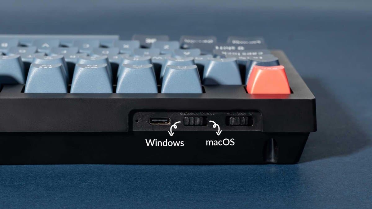 Keychron V5 Max toetsenbord Universeel RF-draadloos + Bluetooth Zwart, Grijs thumbnail 2