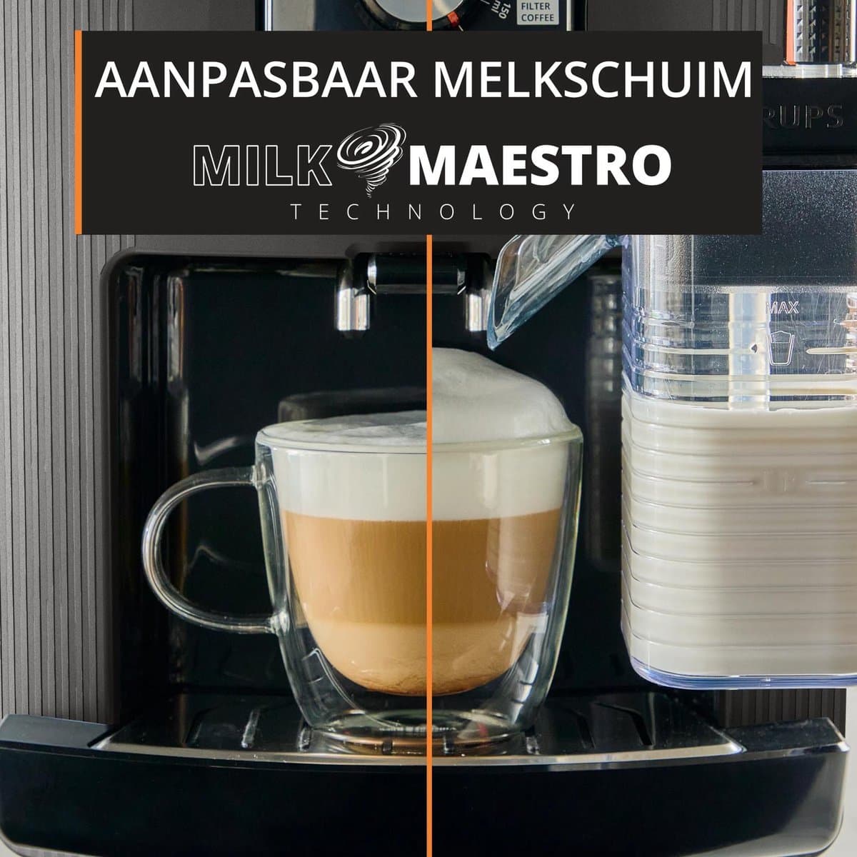 Krups Serenity EA402H - Volautomatische Espressomachine - Donkergrijs - Snel Opgewarmd - Compact thumbnail 4