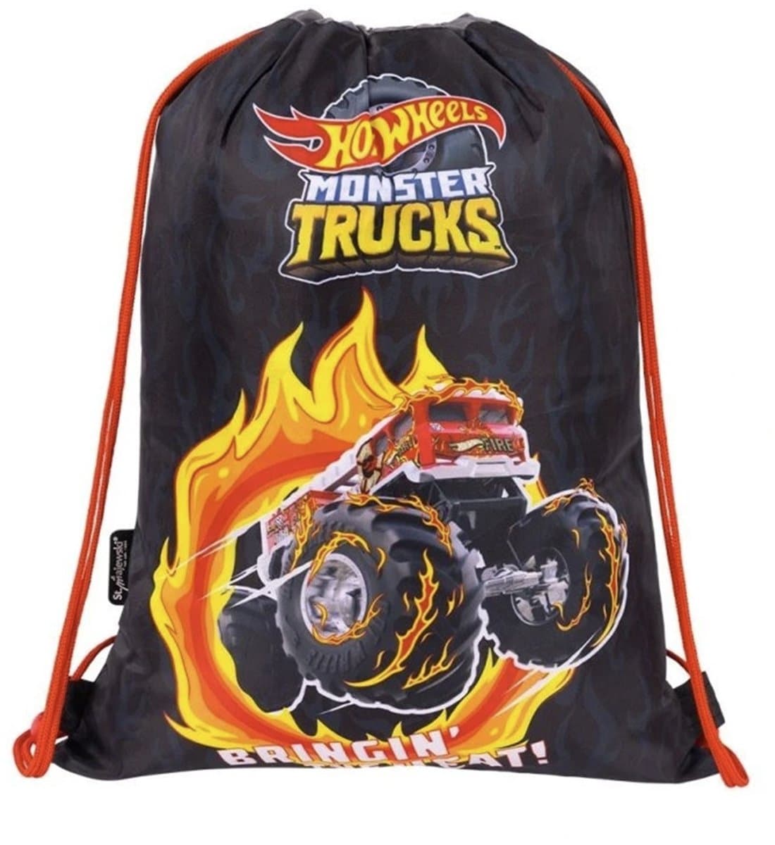 Hot Wheels Gymtas – Zwemtas – Sporttas – 43 × 33 cm – Monster Trucks – Kinder Gymtas – Stevige Kwaliteit
