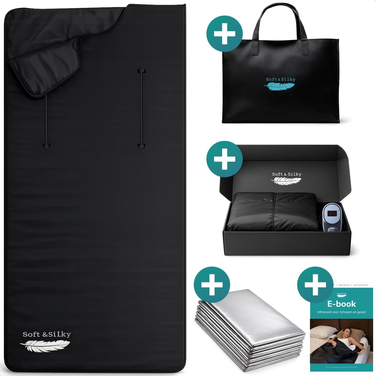 Soft & Silky Infrarood deken - Oxford - Sauna - Paneel - Warmtedeken - Elektrische Deken - Infrarood Verwarmingspaneel - Verwarming - Infraroodlamp - Therapie