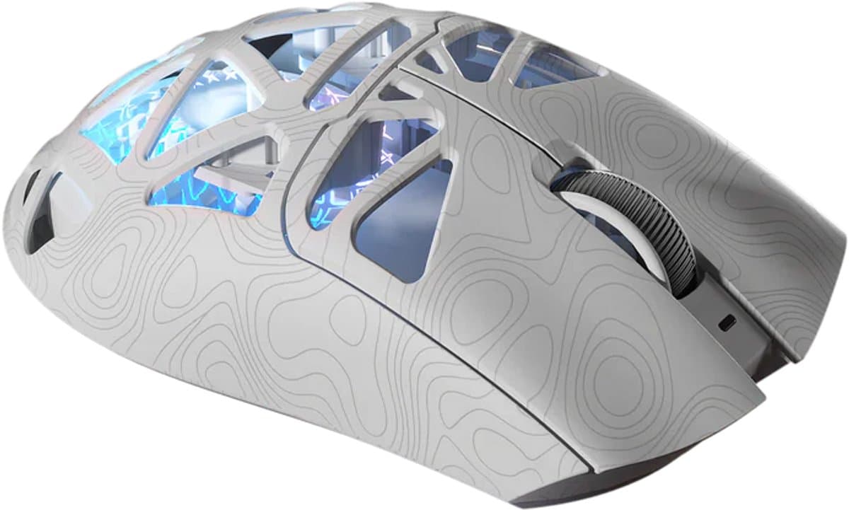 Furycube G11 - Tri-Mode Gaming Muis - Draadloos - Bedraad - Bluetooth - PAW3311 Sensor - 12.000 DPI - 1000Hz - Wit thumbnail 6