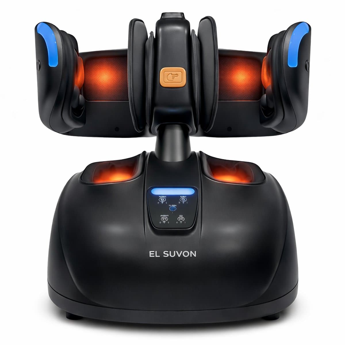 El Suvon Shiatsu Voetmassage Apparaat - Beenmassage - Luchtcompressie & Infrarood Warmte - Zwart