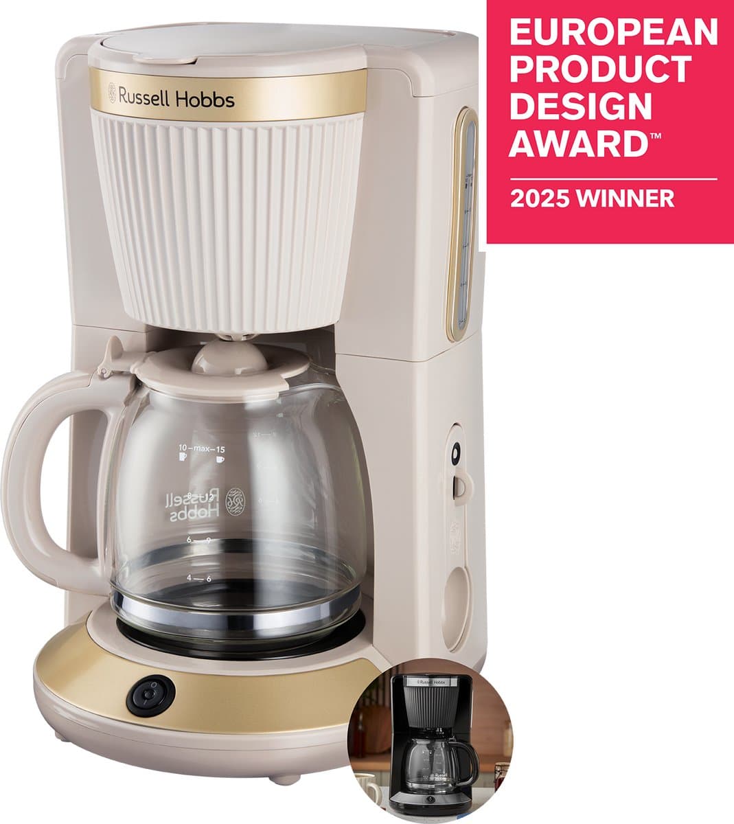Russell Hobbs Brontë Stone - Filterkoffiezetapparaat - 26781-56 thumbnail 2