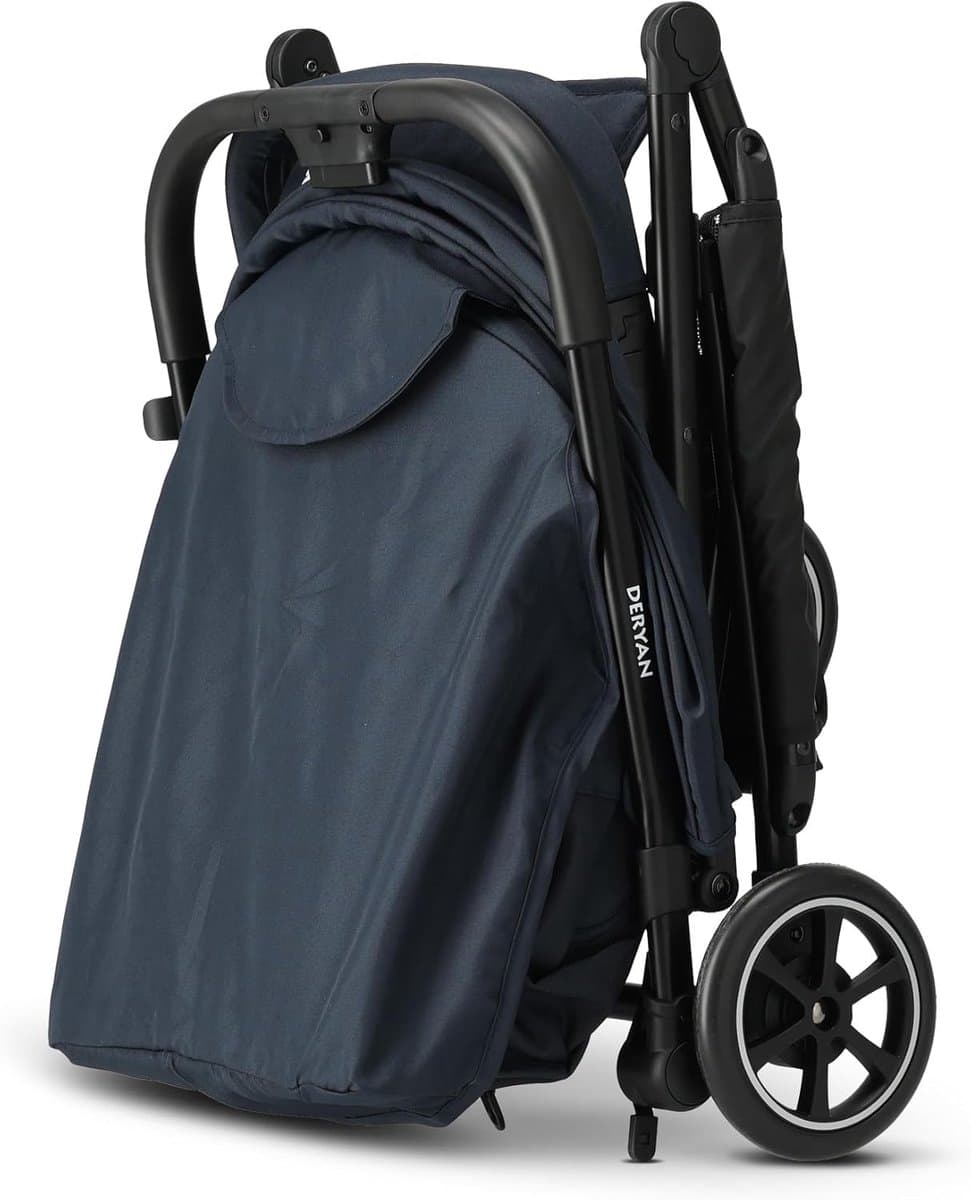 Reisbuggy - Compacte Buggy - Onderweg Slapen - Eén Hand Inklapbaar - Tot 22 kg - Donkerblauw thumbnail 5