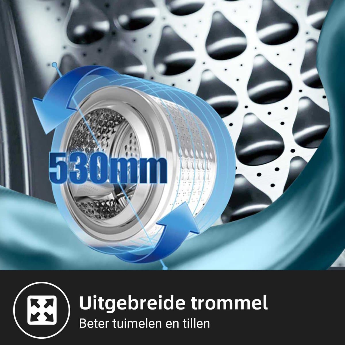 CHiQ CFL90 9kg Wasmachine - Stoom, 1400 tpm, 12j motorgarantie thumbnail 5