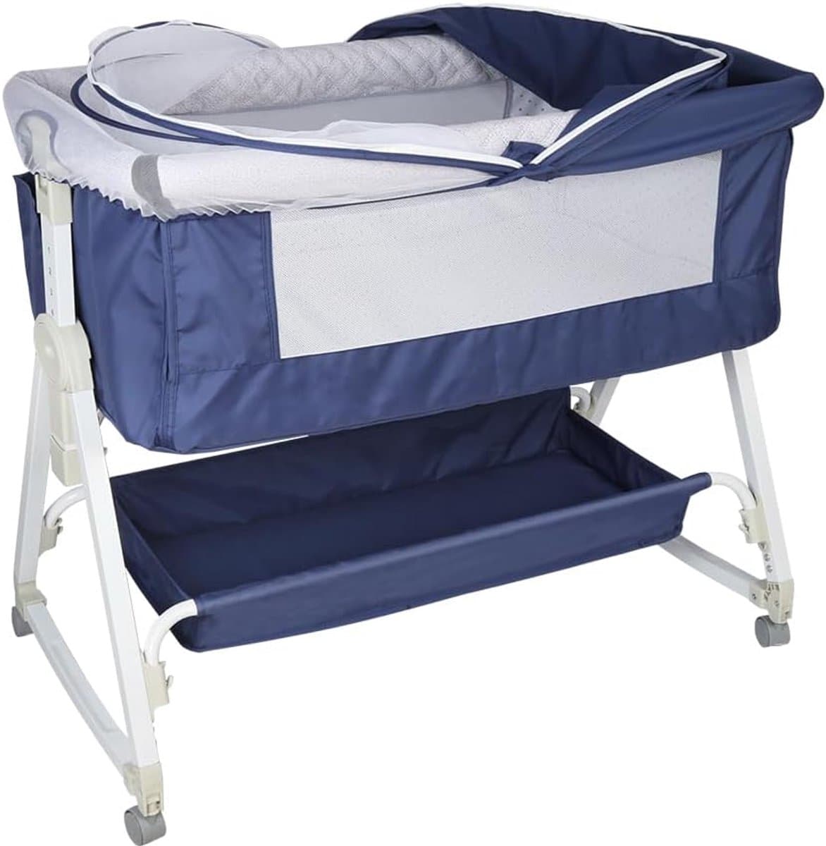 Verstelbaar 3-in-1 Co-sleeper en Reiswieg voor Baby met Matras thumbnail 5