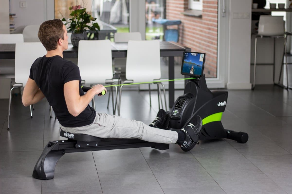 VirtuFit Semi-Pro Roeimachine - Ergometer - Magnetische Weerstand - 34 Programma's - Hartslagfunctie - Stil & Opklapbaar - Kinomap & FitShow - Roeitrainer - Roeiapparaat thumbnail 5