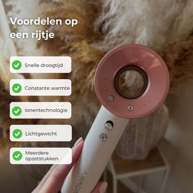 NOVIFY Fohn - 1500W Haardroger met Diffuser