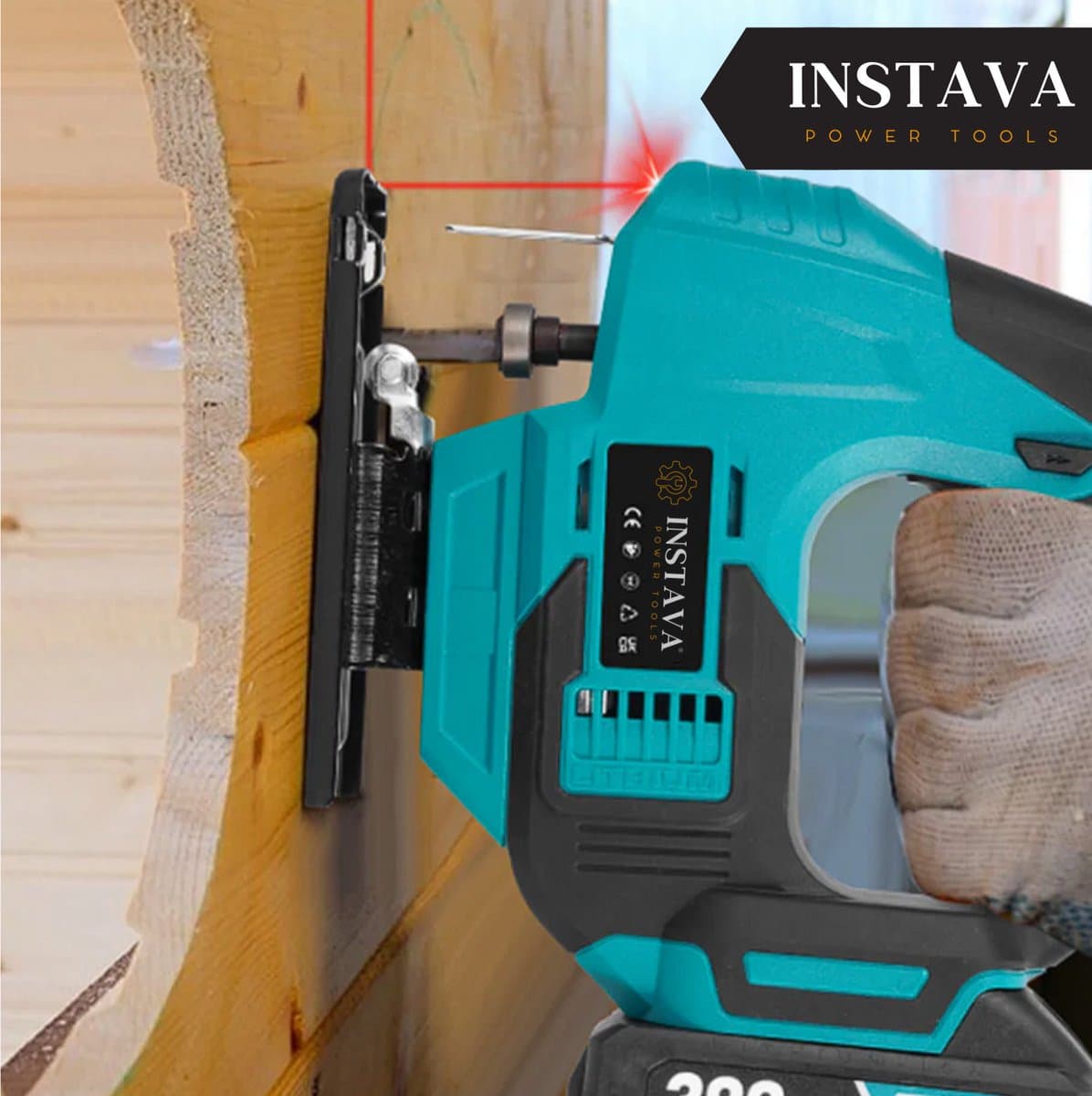 Instava Decoupeerzaag Accu 18V met laser, 2 accu's en LED thumbnail 7