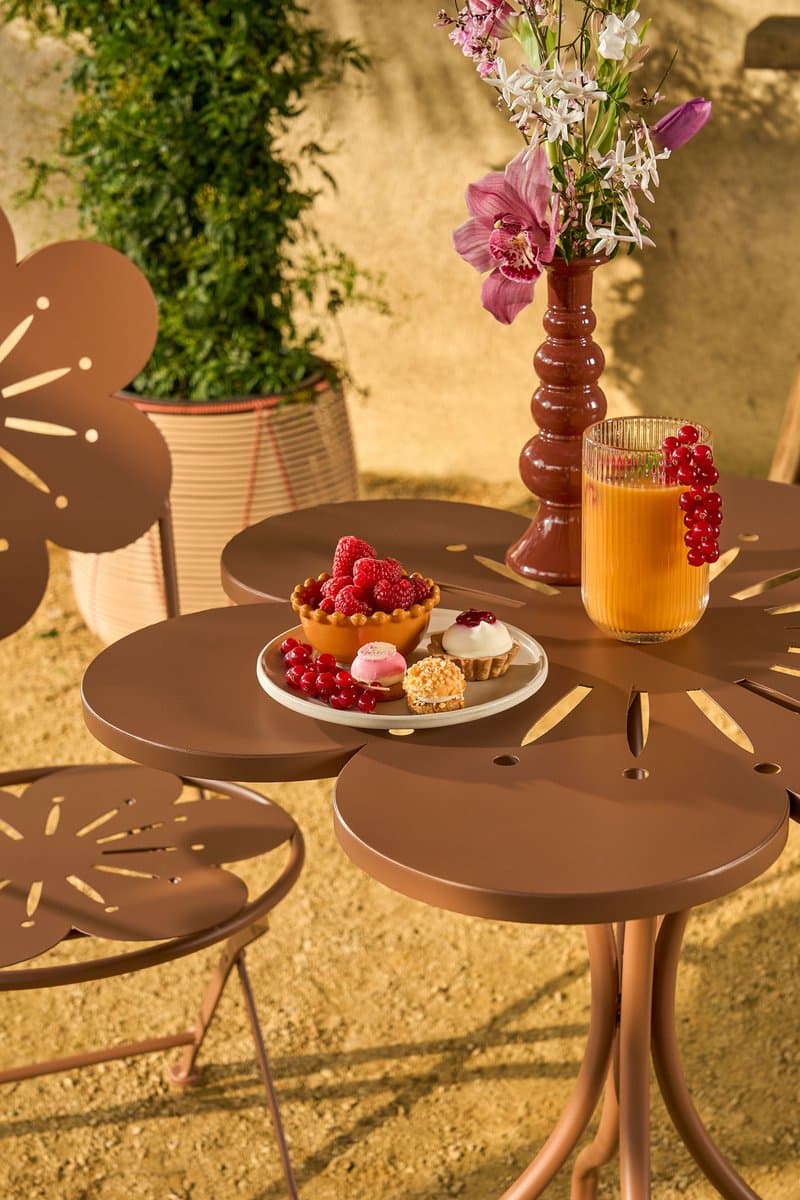 Mica Decorations Fleuri Bistrotafel - H73 x Ø70 cm - IJzer - Terra thumbnail 2