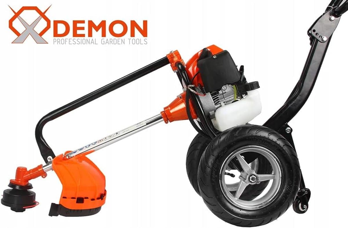 Benzine Grasmaaier - Motormaaier Grastrimmer - Gazon Onderhoud - Krachtige Verbrandingsmotor - 50 x 50 x 28 cm - Zwart thumbnail 3