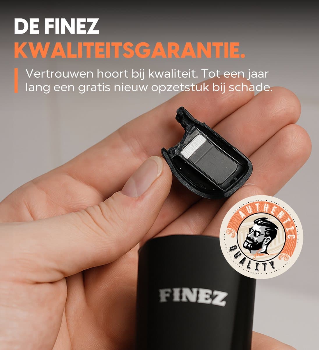 Finez 12-in-1 "Smooth Operator" Baardtrimmer Mannen - IPX7 Waterdichte Baardtrimmer & Tondeuse - Trimmer voor Baard - Neustrimmer - Bodygroomer thumbnail 6