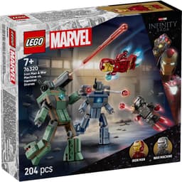 Productfoto van LEGO Marvel Iron Man vs. Hammer Drones: 204-delige bouwset met minifiguren