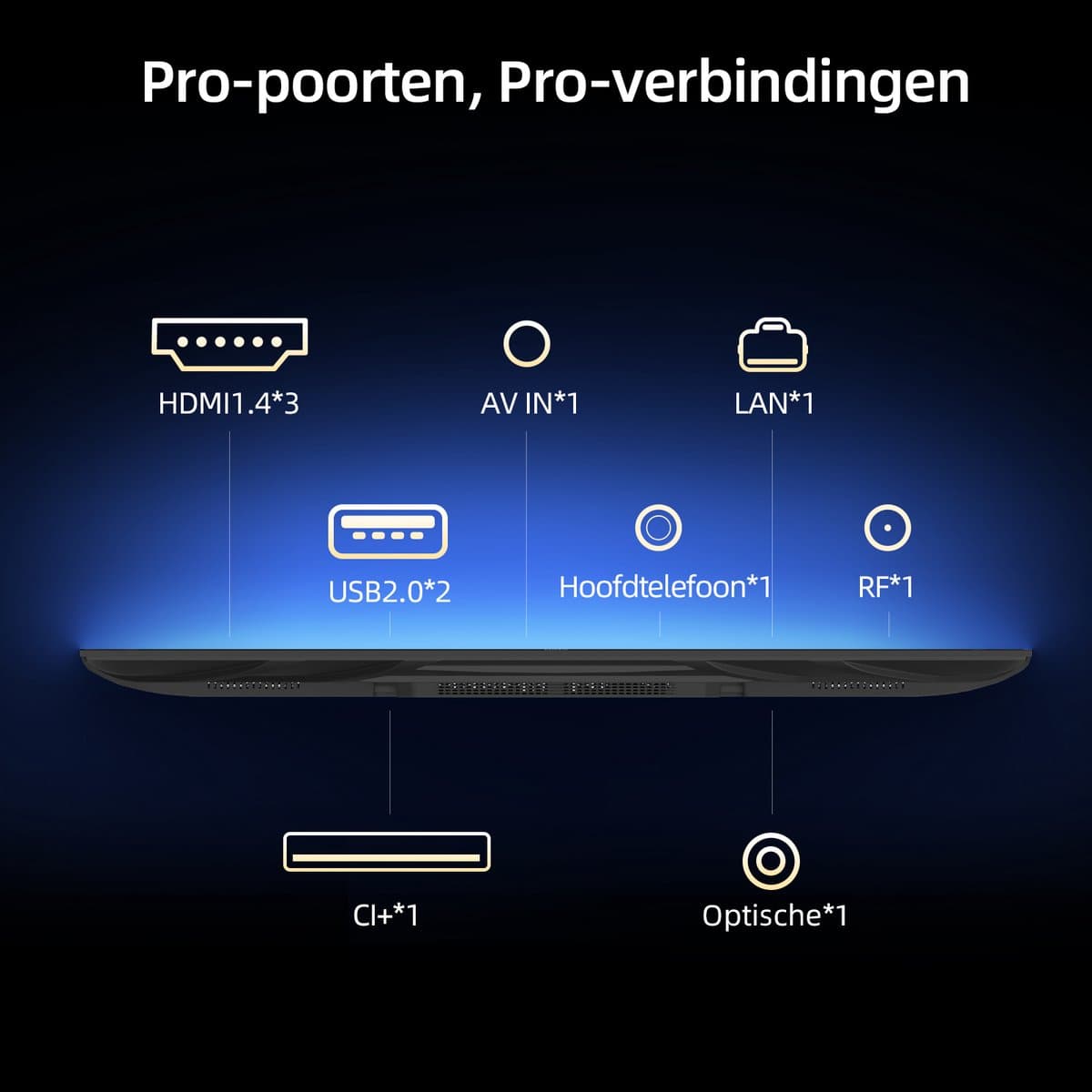 CHiQ L40FT - Smart TV 40 Inch - Full HD - Google TV - Randloos Metal Design - Dolby Audio - Nieuw thumbnail 5