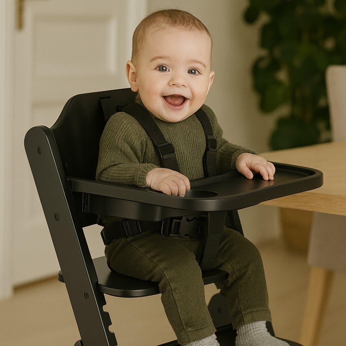 Deryan Odin Luxe Kinderstoel Met Bouncer - Nougat thumbnail 7