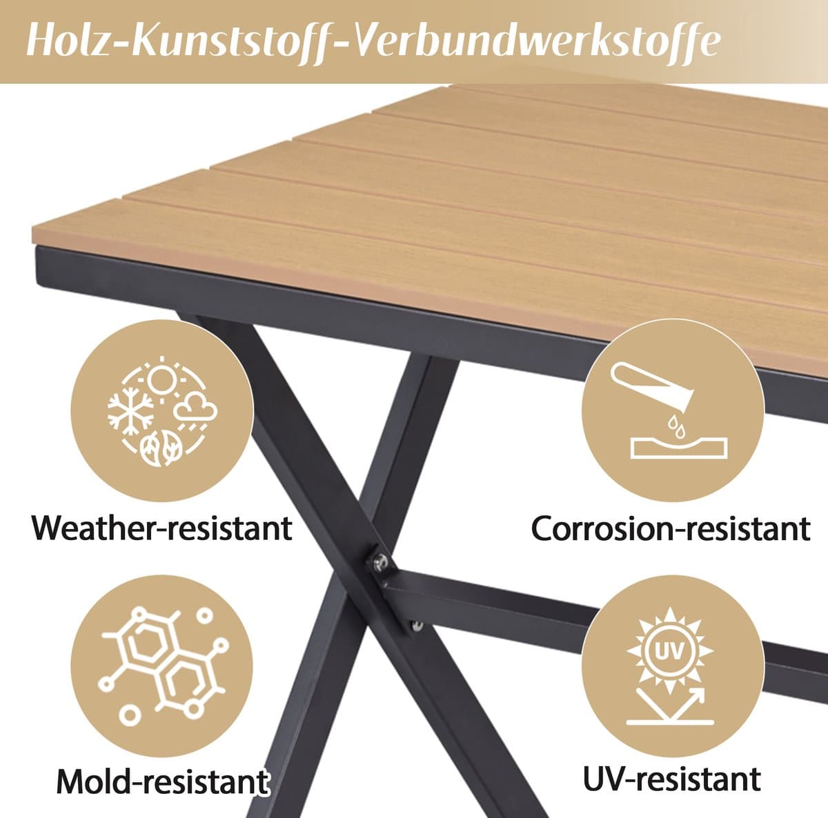 Tuin eettafel en stoelen set - Tuin lounge stoel set, 4 delige set - Tuinmeubelset - hoekbank - grijs thumbnail 5