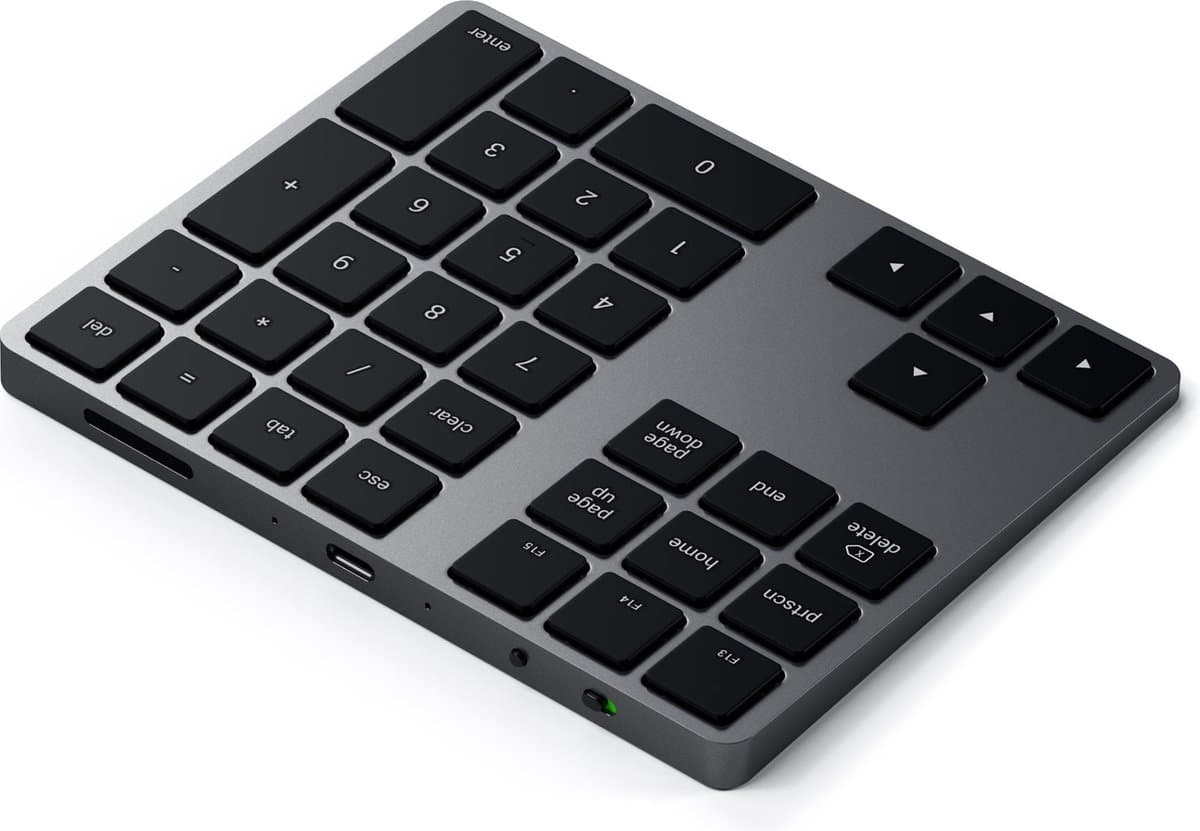 Satechi bluetooth extended keypad - Grijs thumbnail 3