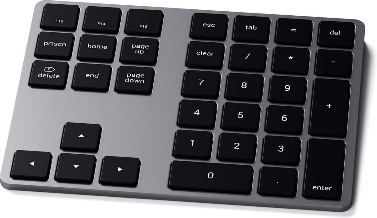 Satechi bluetooth extended keypad - Grijs thumbnail 5