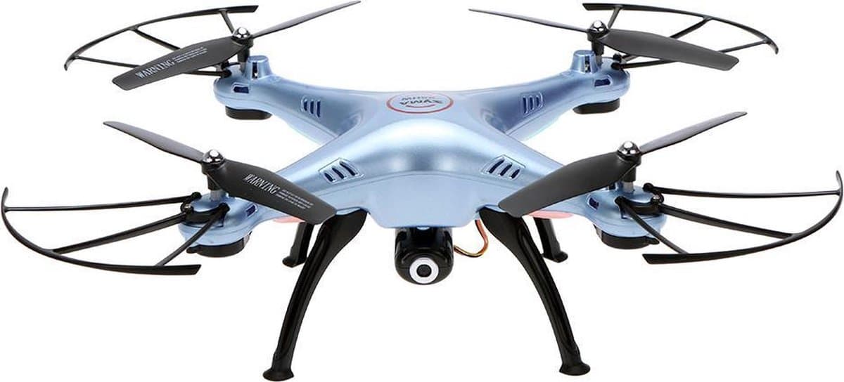 Syma X5HW drone met extra accu en HD camera | FPV live | WiFi | Quadcopter - Blauw thumbnail 3