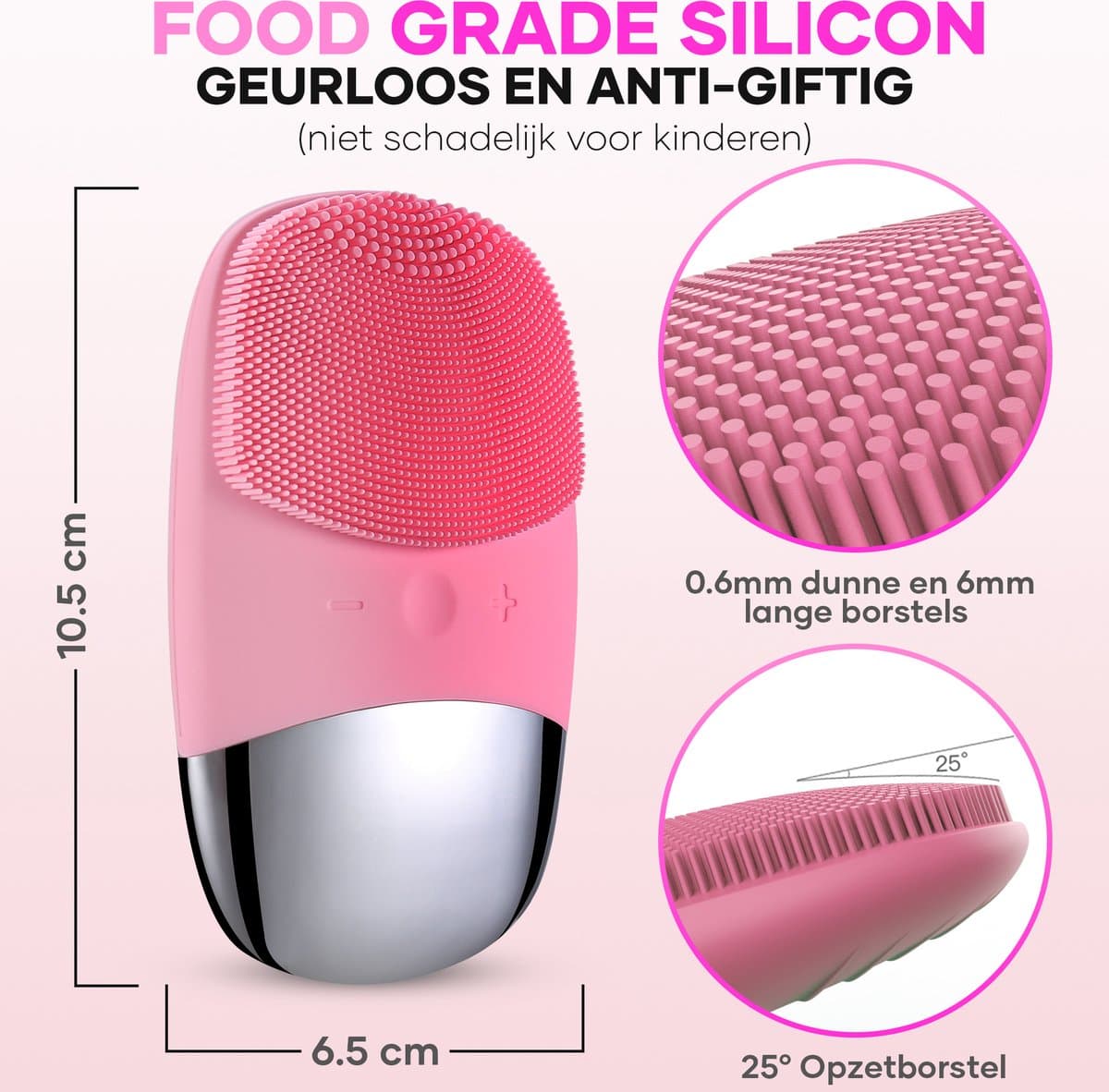 Gezichtsreiniger Elektrisch - Gezichtsborstel - Face Scrub - Gezichtsverzorging - Gezichtsreiniging thumbnail 3